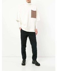 weißer Rollkragenpullover von Jil Sander