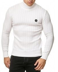 weißer Rollkragenpullover von Redbridge