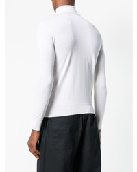 weißer Rollkragenpullover von Raf Simons