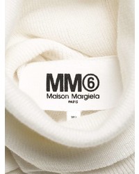 weißer Rollkragenpullover von MM6 MAISON MARGIELA