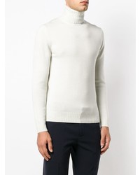 weißer Rollkragenpullover von Dell'oglio