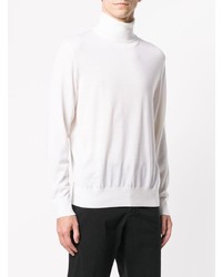 weißer Rollkragenpullover von Z Zegna