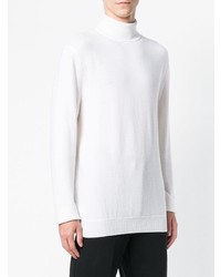 weißer Rollkragenpullover von Ermenegildo Zegna