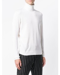 weißer Rollkragenpullover von Ermenegildo Zegna Couture