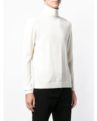 weißer Rollkragenpullover von Roberto Collina