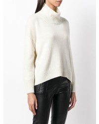 weißer Rollkragenpullover von Ermanno Scervino