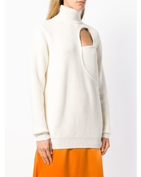 weißer Rollkragenpullover von Esteban Cortazar