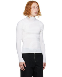 weißer Rollkragenpullover von Dion Lee