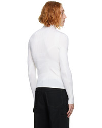 weißer Rollkragenpullover von Dion Lee