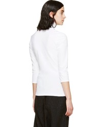 weißer Rollkragenpullover von Yohji Yamamoto