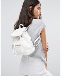 weißer Rucksack von Boohoo