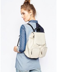 weißer Rucksack von Asos