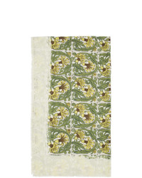 weißer Schal mit Blumenmuster von Loewe