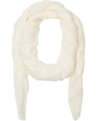 weißer Schal von Alexander McQueen