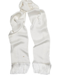 weißer Schal von Saint Laurent