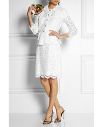weißer Spitze Minirock von Dolce & Gabbana