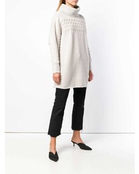 weißer Strick Oversize Pullover von Blumarine