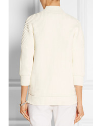 weißer Strick Oversize Pullover von Victoria Beckham