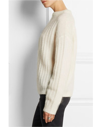 weißer Strick Oversize Pullover von Acne Studios