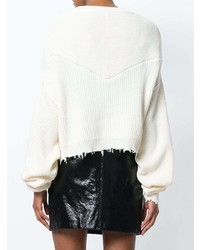 weißer Strick Oversize Pullover von Unravel Project