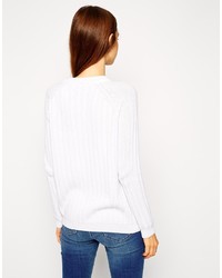weißer Strick Oversize Pullover von Asos