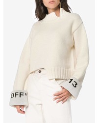 weißer Strick Oversize Pullover von Off-White