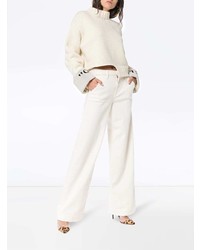 weißer Strick Oversize Pullover von Off-White