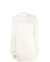 weißer Strick Oversize Pullover von Maison Margiela