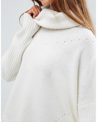 weißer Strick Oversize Pullover von Shae