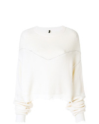 weißer Strick Oversize Pullover von Unravel Project