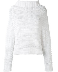 weißer Strick Pullover von Calvin Klein