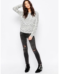 weißer Strick Pullover von Vero Moda