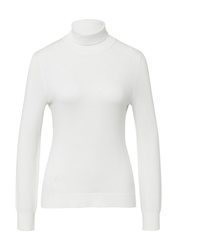 weißer Strick Pullover von Comma