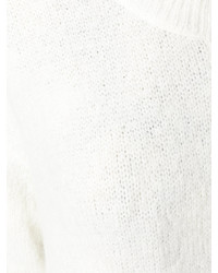weißer Strick Pullover von MM6 MAISON MARGIELA