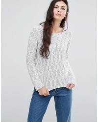 weißer Strick Pullover von Minimum