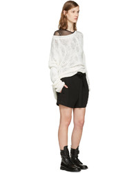 weißer Strick Pullover von Ann Demeulemeester