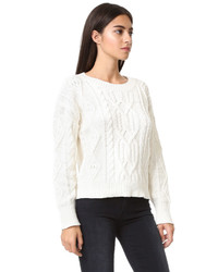 weißer Strick Pullover von 360 Sweater