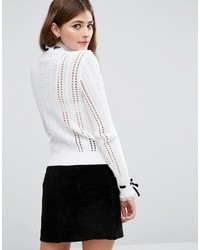 weißer Strick Pullover von Asos