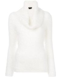 weißer Strick Pullover von Tom Ford