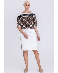 weißer Strick Pullover von TUZZI