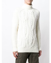 weißer Strick Rollkragenpullover von Neil Barrett