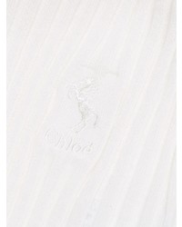 weißer Strick Rollkragenpullover von Chloé