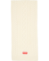 weißer Strick Schal von Kenzo