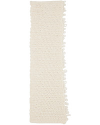 weißer Strick Schal von Ernest W. Baker