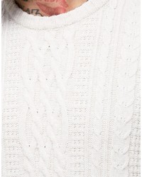 weißer Strickpullover von Asos