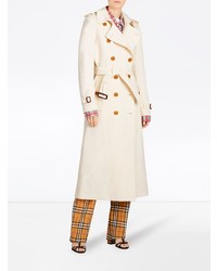 weißer Trenchcoat von Burberry