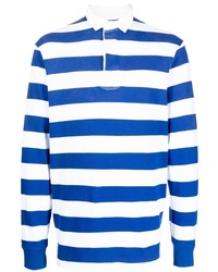 weißer und blauer horizontal gestreifter Polo Pullover von Polo Ralph Lauren