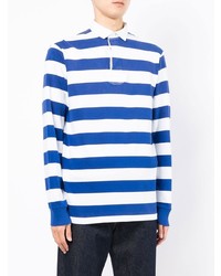 weißer und blauer horizontal gestreifter Polo Pullover von Polo Ralph Lauren