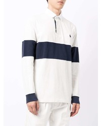 weißer und dunkelblauer Polo Pullover von Polo Ralph Lauren