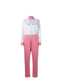 weißer und rosa Jumpsuit